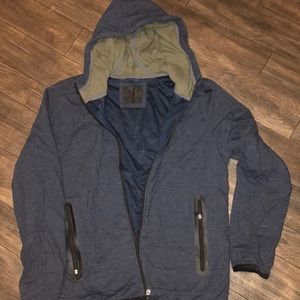 A & F Quilted zip up sweater
